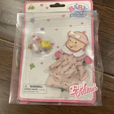 Retired Zapf Creations Baby Born Mini World outfit Pink dress Bent Box