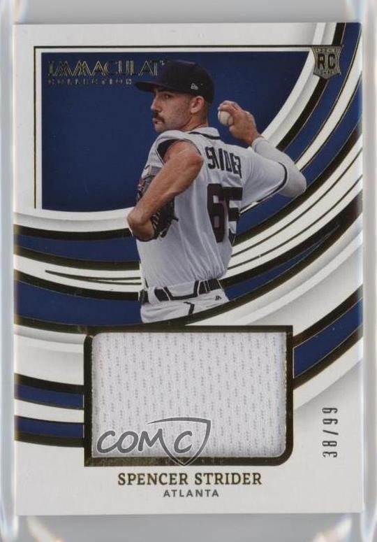 2022 Panini Immaculate Remarkable Rookie Jerseys 38/99 Spencer Strider RC 0ji1