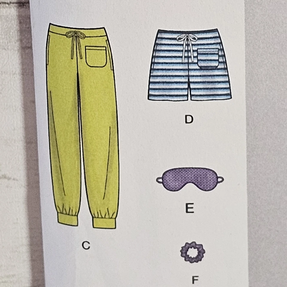 Simplicity S9020 Sewing Pattern Misses Sleepwear Knit Tops Pants Shorts UNCUT FF - Image 4 of 4