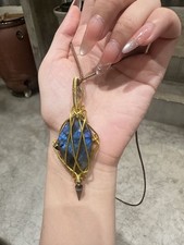 Handmade Labradorite Wire-Wrapped Necklace