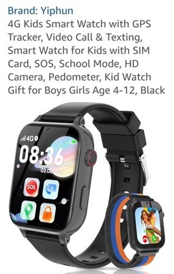 4G Kids Smart Watch with GPS Tracker, Video Call & Texting, Smart Watch for Kids