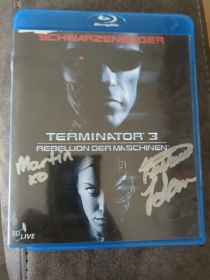 Terminator. 3. Orginales Autogramm. Bluray. Rarität. Kristanna Loken. Arnold 