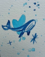 Aceo Original Moxed Media Art Card Painting