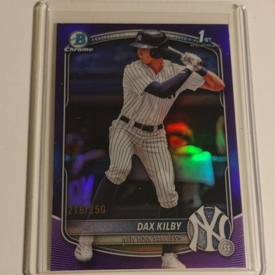Bowman 2025 Bowman Draft Prospects 1st Dax Kilby Yankees Violet 216/250