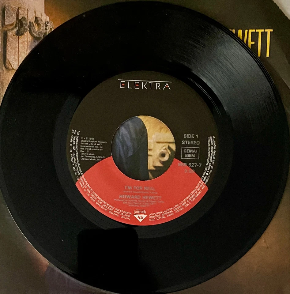 HOWARD HEWETT - I`M FOR REAL & EYE ON YOU - PROMO SINGLE 1986 - Bild 4 von 4