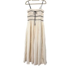 Intimately Free People Maxi Slip Dress Womens M Lace High Slit Coquette Prairie