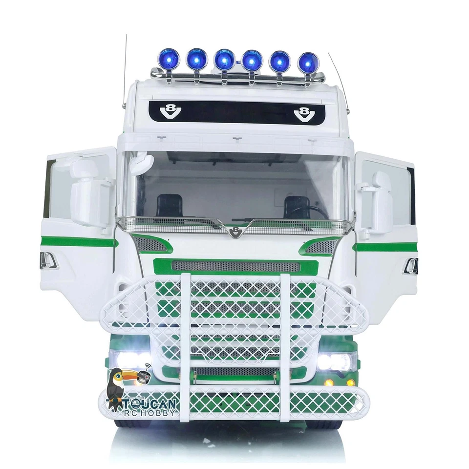 LESU 1/14 RC Tractor Truck Car Painted Assembled 6x6 Metal Chassis Sound Smoke - Image 2 of 4