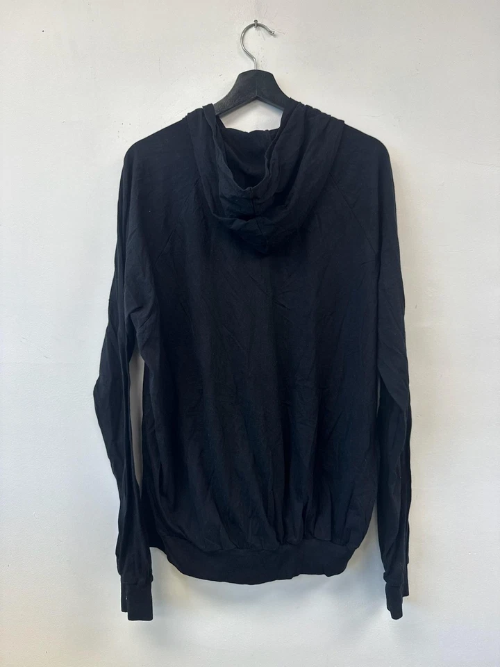 Converge Jane Doe American Apparel Sudadera con Capucha Grande Negra Cremallera Desteñida Envejecida Foto 3 de 4