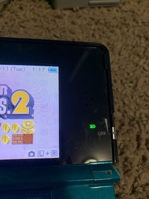 Nintendo 3DS Original - Aqua Blue + Super Mario Bros 2 Metroid READ