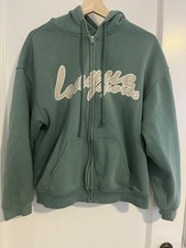 H M Green Zip Up Hoodie