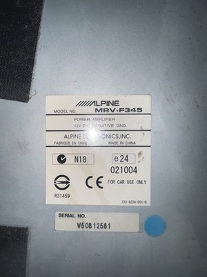 Alpine MRV-F345 4-Channel Car Amp for sale online | eBay