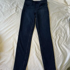Spanx Pull On Skinny Jeans Size XSmall Jeggings Dark Wash