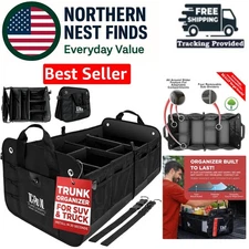 XL  SUV Trunk Organizer – Expandable, Lightweight Cargo Storage Solution