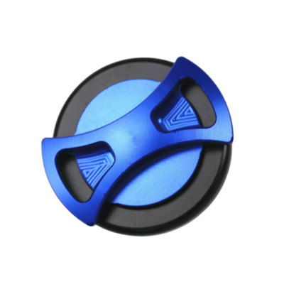 Blue CNC Bow-tie Gas Fuel Tank Cap For Kawasaki ZX-11 ZXR400 Ninja