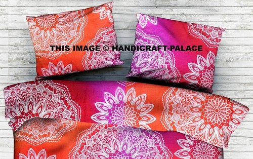 Indian Mandala Cotton Quilt Case Comforter Set Duvet Cover Bedding Blanket Throw - Picture 12 of 50