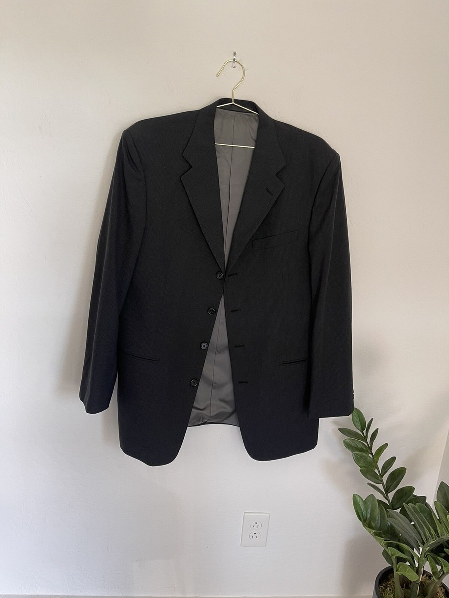 Monsieur By Givenchy Four Button Closure Pure Wool Sports Coat