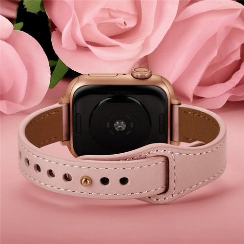 Cinturino iWatch sottile vera pelle per iWatch serie 10 9 8 7 6 5 4 SE Ultra - Foto 8 di 21