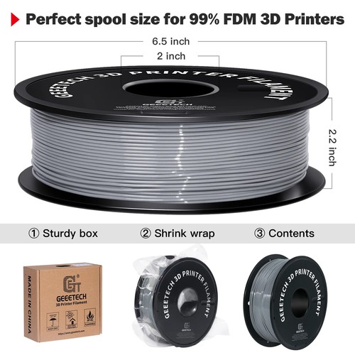 3D Printer Flexible Filament Material 2.2LBS/Spool 1.75mm Plastic Vacuum Package - 第 14/37 張圖片