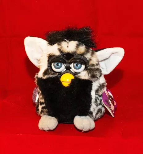 Tiger Electronic Hasbro Original 1999 Furby Leopard Print Husky with Tags