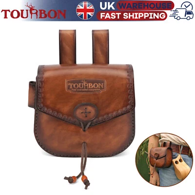 Cartuchos de tiro TOURBON bolsa de cintura bolsa de munición de cuero se adapta a 12/16/20GA