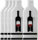 5 Pack Reusable Wine Bag for Travel Wine Bottle Protector Sleeve for Airplane Ca