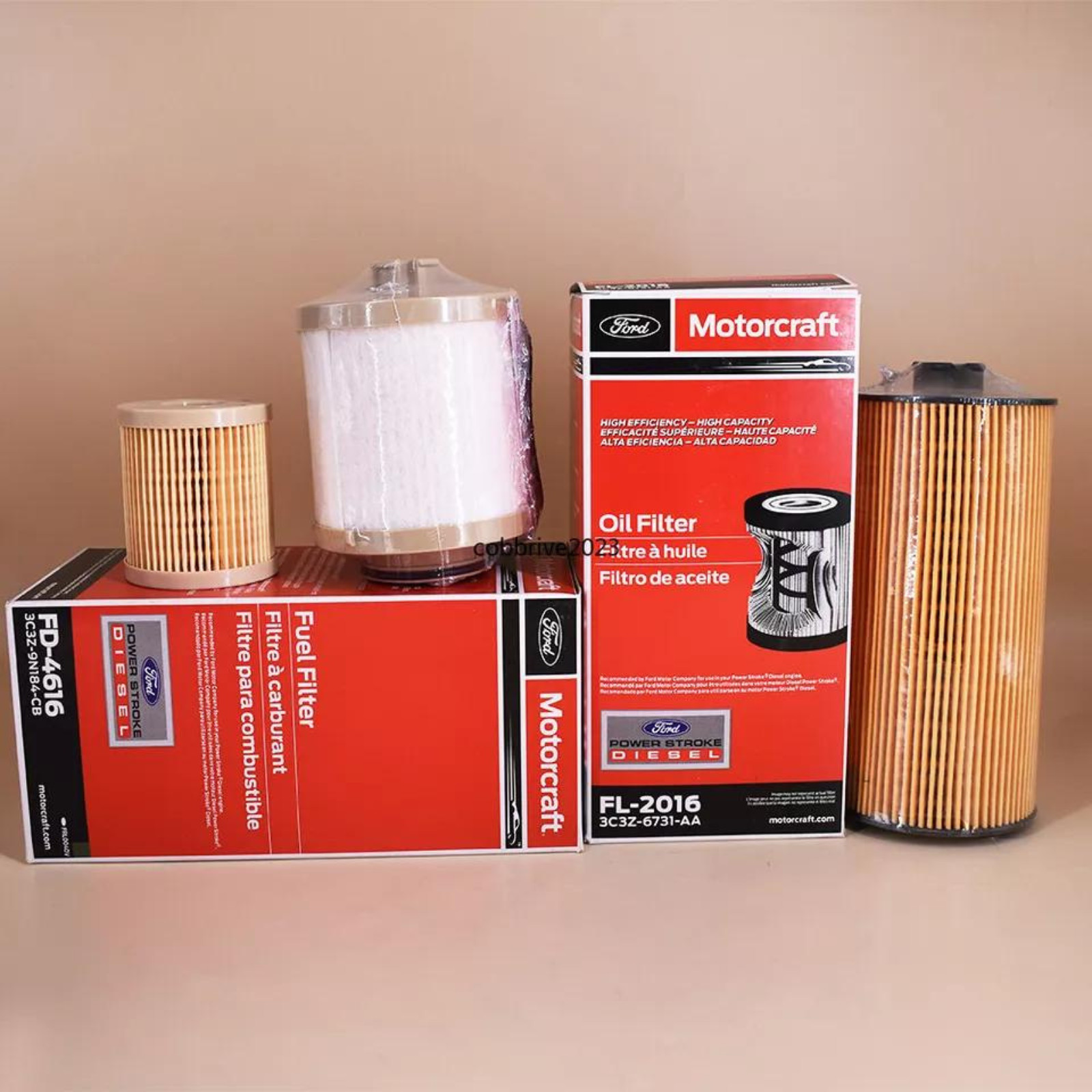 OEM Motorcraft FD4616 FL2016 Powerstroke Diesel Oil & Fuel Filter Kit
