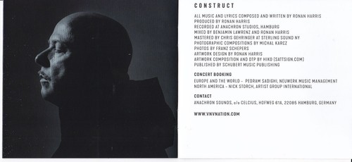 VNV Nation - Construct (2025) CD Digipak Synth-Pop Electronica - Bild 3 von 3