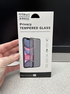 iPhone 13/13 Pro Privacy Tempered Glass 3/$10
