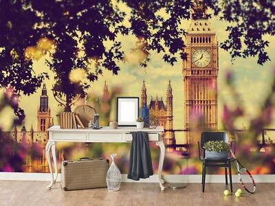 3D Big Ben London 34206NA Wallpaper Wall Murals Removable Wallpaper Fay