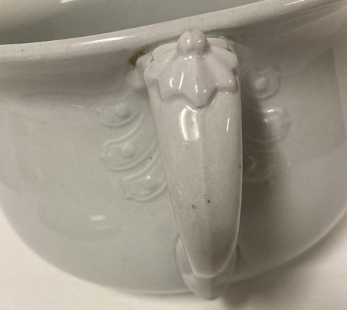 Antique 1852-1882 JW Pankhurst & Co Hanley, England Chamber Pot & Lid - Picture 9 of 10