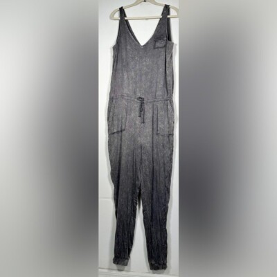 CHASER Women s Size Extra Large XL Sleeveless Acid Wash Jumpsuit