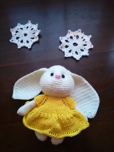 Idee Regalo Natale Uncinetto.Coniglietto Fatto A Mano Ad Uncinetto Idea Regalo Natale Bomboniera Ebay