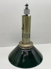 Progress Lighting Green Shade Vintage Brass Finish Track Light Down Fixture