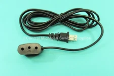 Power Cord Single Lead Fits Singer 15, 66, 99, 201, 206, 306, 319, 301, 401, 404