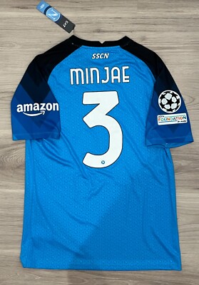 Emporio Armani 2022-23 Napoli Authentic Home Min Jae Kim No. 3 *BNWT* Size XL