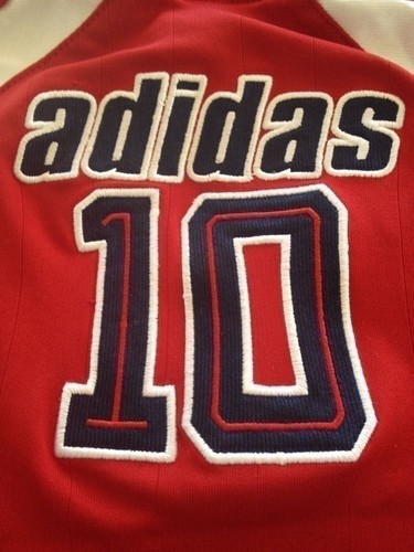 Adidas Boys Soccer Short Sleeve Jersey Shirt Red White Blue 9 Months - Picture 8 of 10