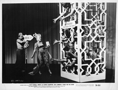 Three for the Show 1955 Movie Photo Betty Grable Male Harem   *P170a