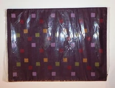 Pampered Chef Tiles Placemats Set of 2 Reversible Purple Cotton NEW Sealed