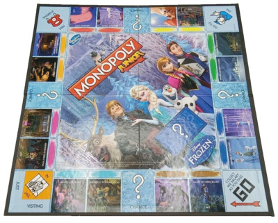 2014 Disney Frozen Monopoly Junior Game Hasbro Replacemen Pieces Game Board Only