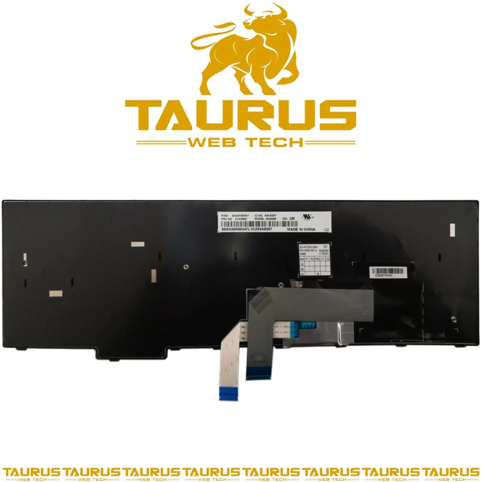 IBM LENOVO ThinkPad E550 E555 E560 E560C E550C E565 04Y0313 04Y0301 KEYBOARD UK - Image 3 of 3