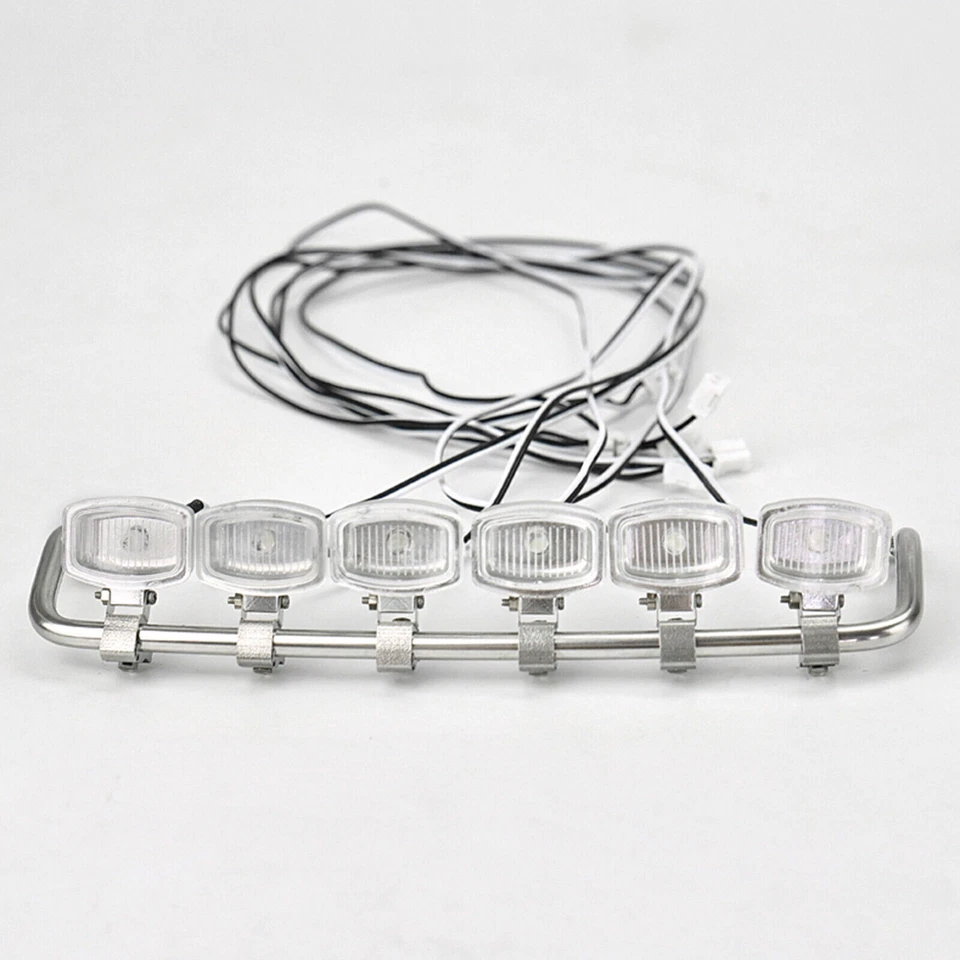Metal Car Roof Spotlight LED Lights For 1/14 Tamiya Man TGX26.540 Tractor Truck - Image 2 of 4