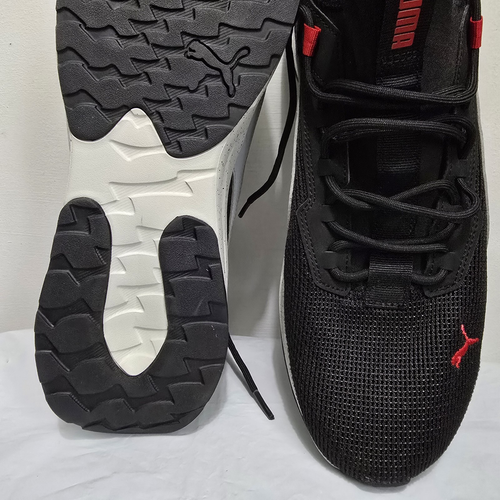 Puma Pacer, Running Walking Athletic, Neu, Schwarz Rot Grau, Gr. 10,5 - Bild 12 von 13