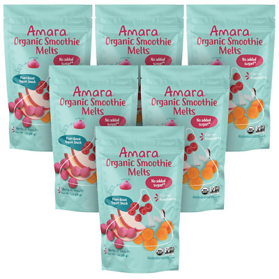 Amara Smoothie Melts - Carrot Raspberry - Baby Snacks Made with Fruits 