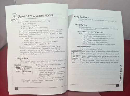 Colour Card User's Manual Acorn Archimedes 300 400 Series Computer Concepts '93 - Picture 3 of 4