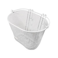 Kinder Fahrradkorb Weiss Lenkerkorb Metall Vorne Korb Kinder Fahrrad 20X18X10Cm