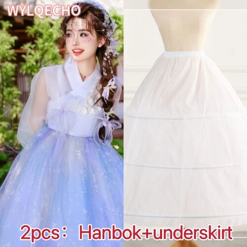 Lote Vestido Hanbok Coreano Antiguo Tradicional Palacio Ropa Juegos con disfraces - Imagen 25 de 26
