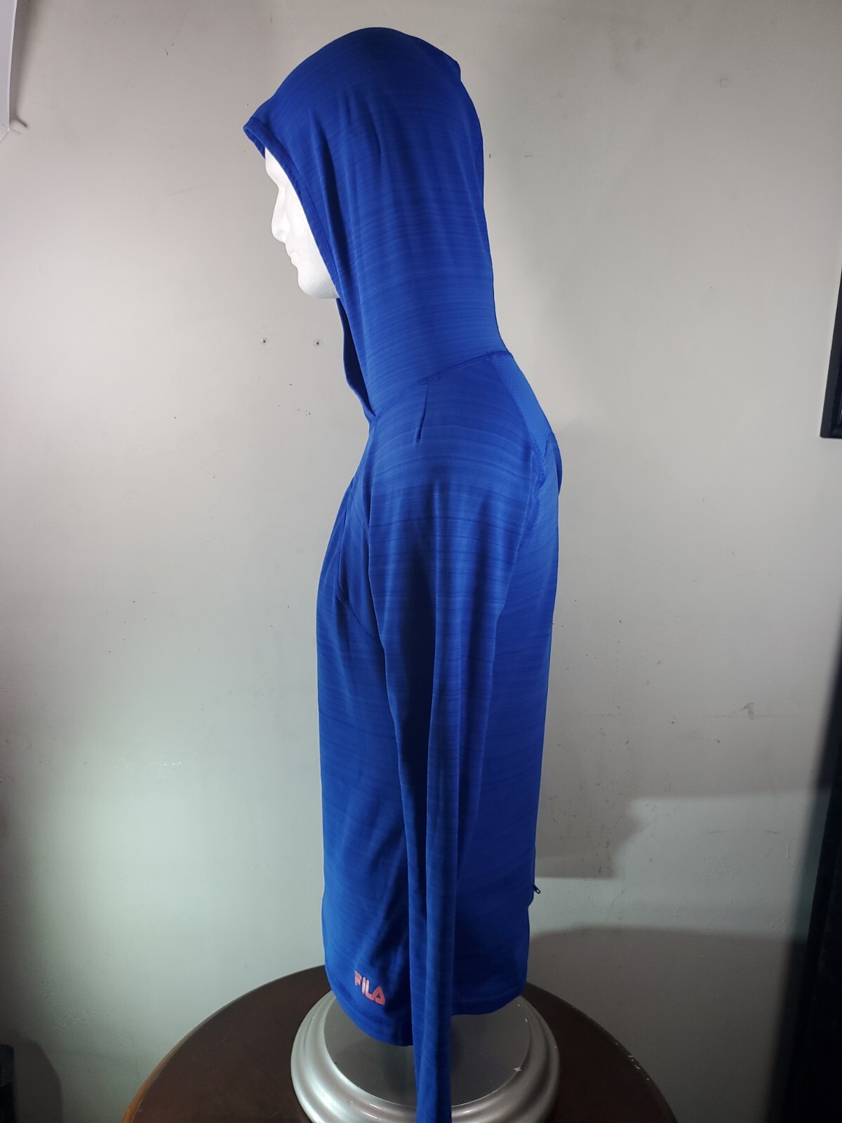 Fila Sport Felpa con Cappuccio Atletica Donna Blu Medio