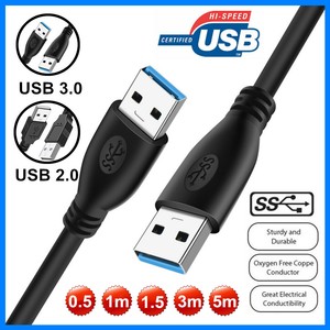 10Ft USB 3.0 A Male TO A Female Extension Cable Super Speed Blue Color Cord FMES