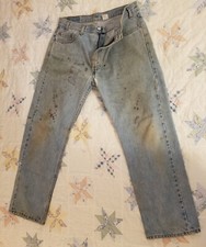 Vintage Levis Distressed Levi 505 Pants Cotton Denim Blue Jeans 36x30