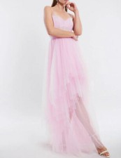 NWT BCBGMAXAZRIA Pink Tulle Ball Gown Dress Size 6 Wedding/Party